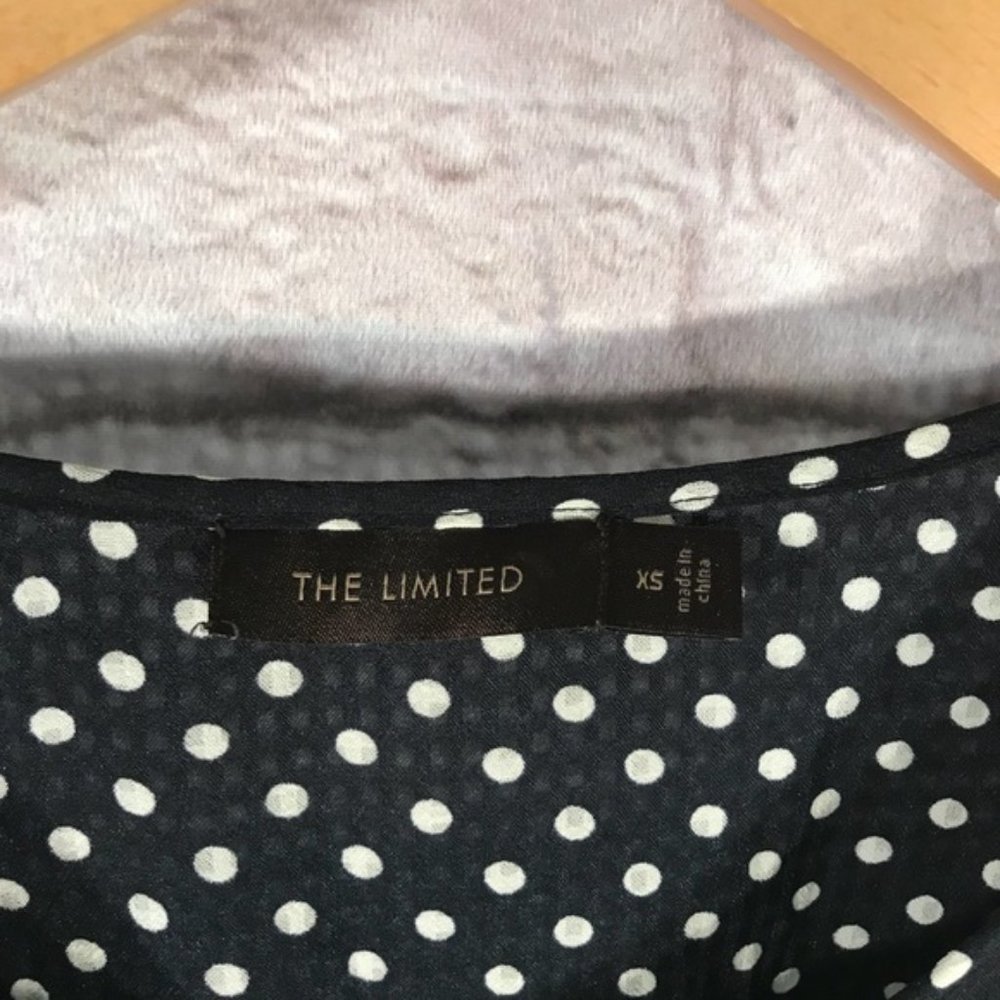 BCBG silk polka dot top with gathered waist 5 for $25 - Picture 8 of 8